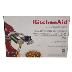 KitchenAid Spiralizer Stand Mixer Attachment KSM1APC Peel Core Slice Fruit